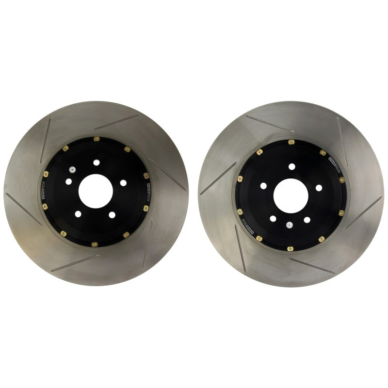 StopTech 08-13 Infiniti G37 AeroRotor Drilled Zinc Coated Front Rotor Pair