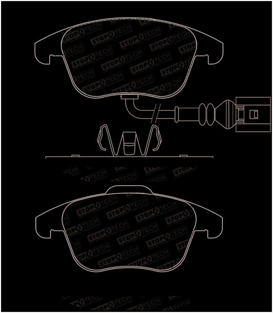 StopTech 2015+ Volkswagen Passat Street Performance Front Brake Pads