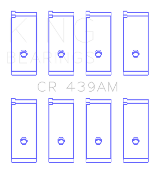 King Engine Bearings Honda A18A1/A20A1/B20A3/Bs1/Es/ET1-2 (Size +0.25mm) Connecting Rod Bearing Set