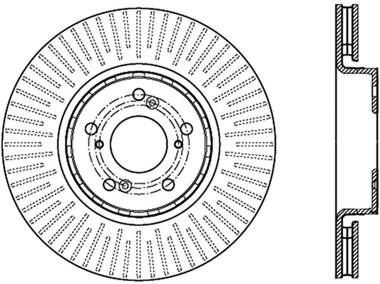 StopTech Slotted & Drilled Cryo Sport Brake Rotor