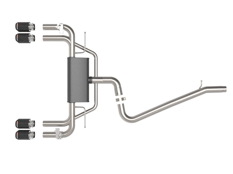 aFe MACHForce XP 3in-2.5in 304SS Exhaust Cat-Back 15-20 Audi S3 L4-2.0L (t) - Carbon Tips