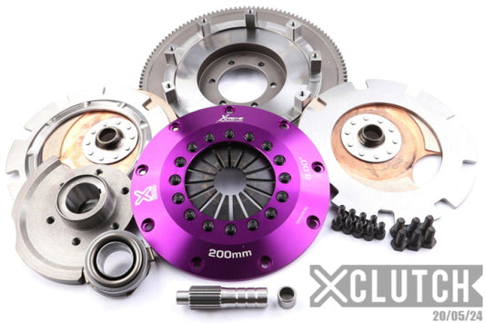 XClutch 87-91 Mazda RX-7 Turbo 1.3L 8in Twin Solid Ceramic Clutch Kit