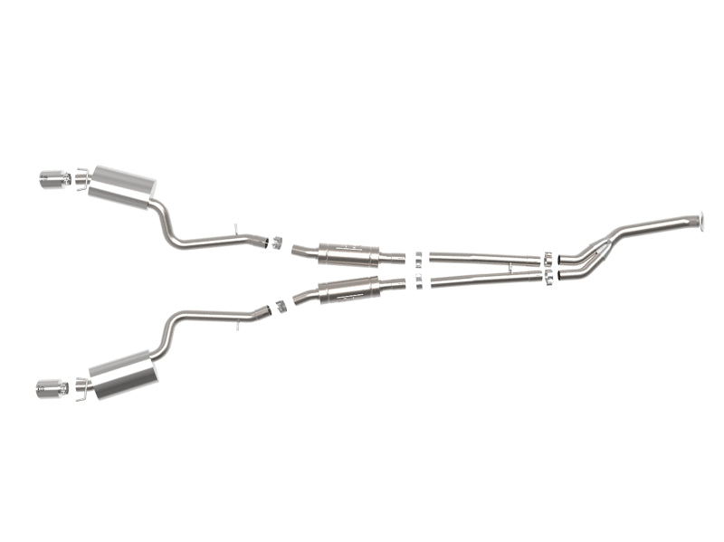 aFe POWER Takeda 16-17 Lexus IS200t L4-2.0L (t) 2.5in-3in 304 SS CB Exhaust w/Polish Tip