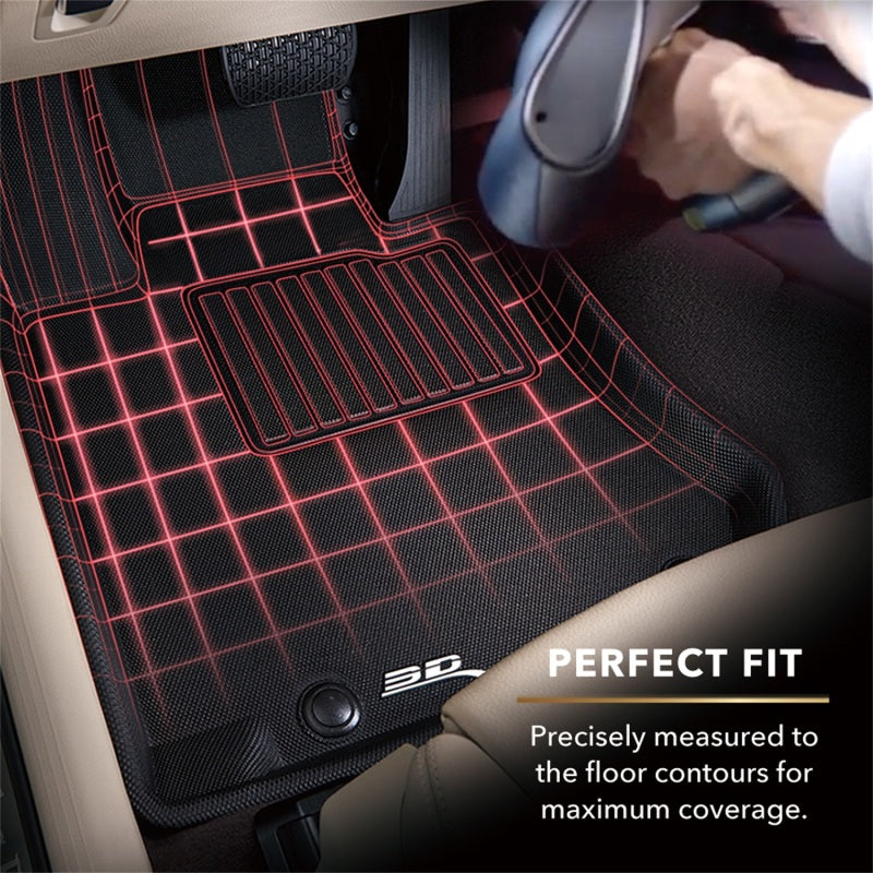 3D MAXpider 2012-2018 Toyota/Scion Yaris/XD Kagu 1st Row Floormat - Black