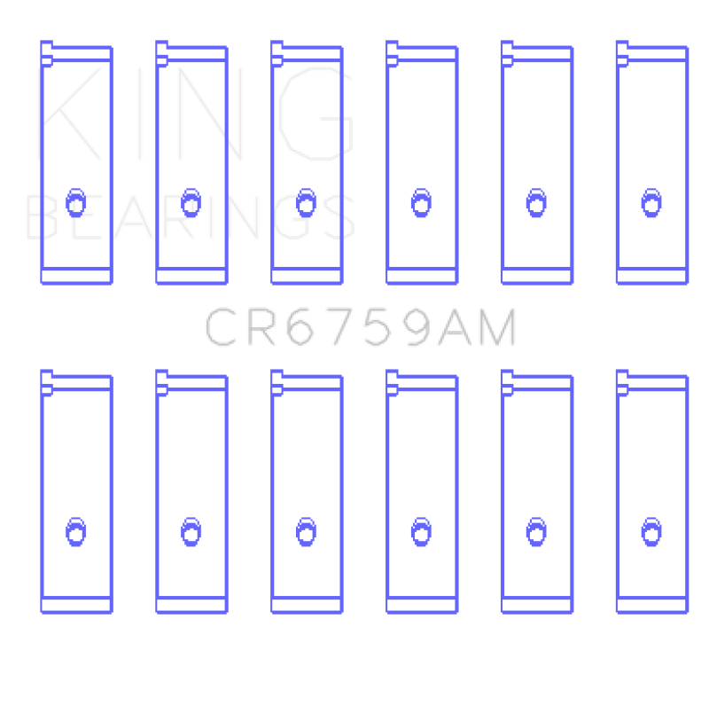 King Honda C32A / C35A Connecting Rod Bearing Set