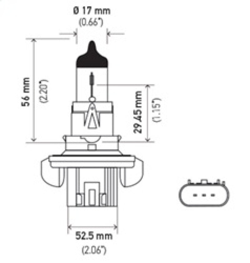 Hella Bulb H13 9008 12V 100/80W XEN WHT XB (2)