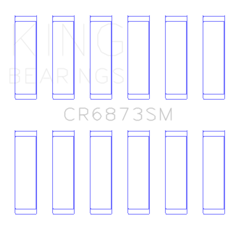 King Engine Bearings Toyota 2Gr-Fe/3Gr-Fe (Size +0.25mm) Connecting Rod Bearing Set