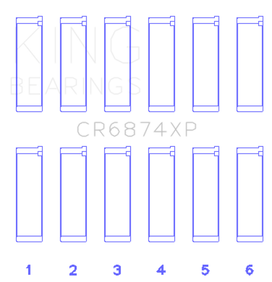 King Subaru EZ30/EZ30D (Size STDX) Performance Rod Bearing Set