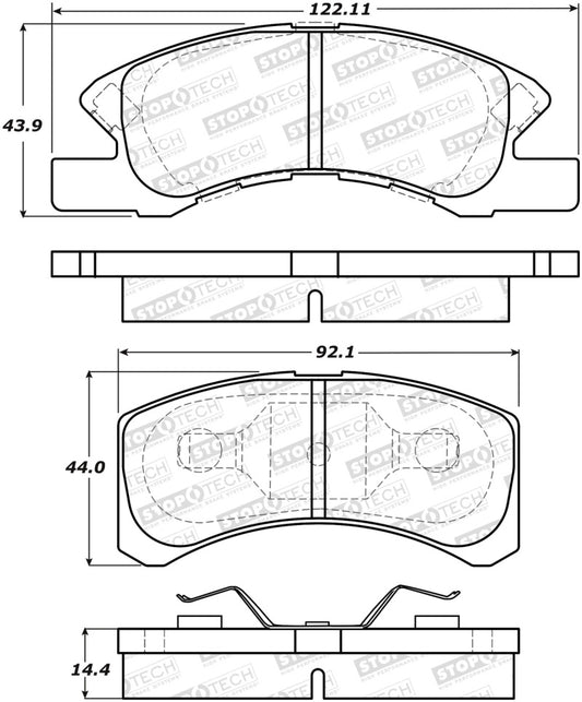 StopTech Street Brake Pads - Front