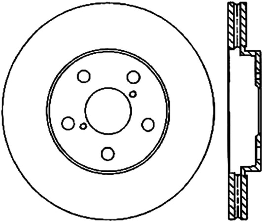 StopTech 06-09 Lexus IS350 / 07-08 GS350 2WD Drilled Left Front Rotor