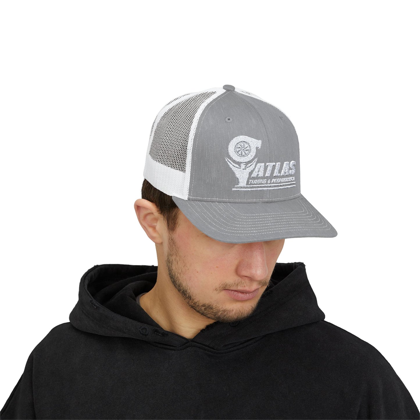 Atlas Tuning & Performance Trucker Cap - Adjustable Snapback for Car Enthusiasts