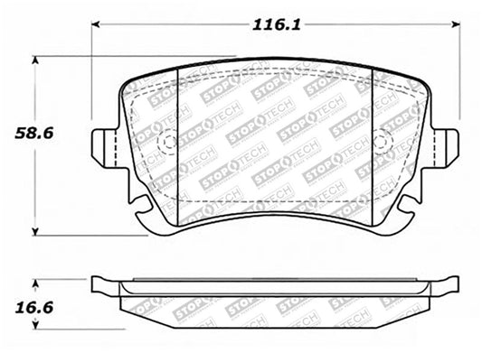 StopTech Street Select 91-19 Audi A6/A8 Rear Brake Pads