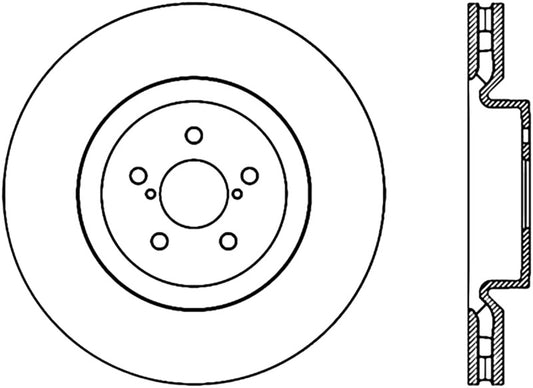 StopTech Power Slot 04 STi CRYO (5x100) Front Right Rotor