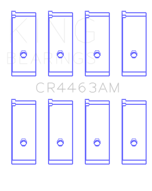 King Engine Bearings Honda Civic 1438Cc (Size +0.50mm) Connecting Rod Bearing Set