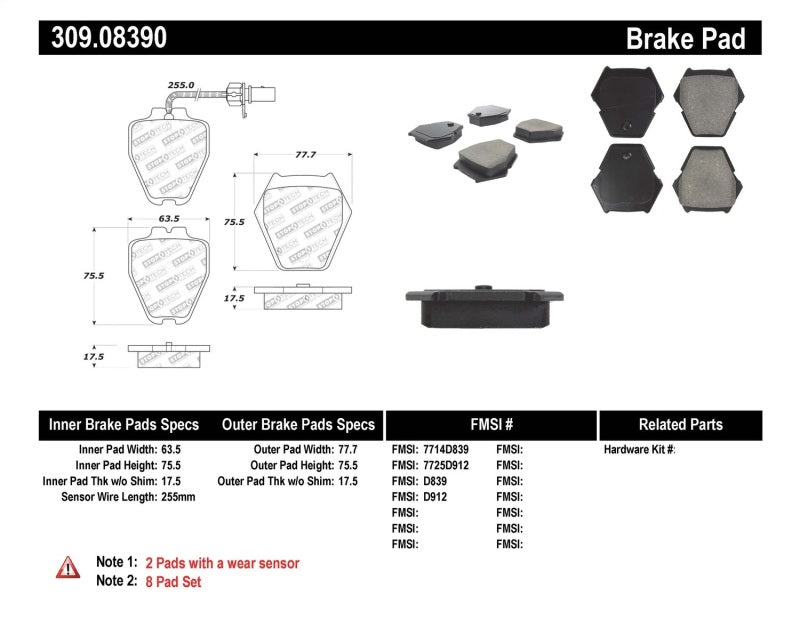 StopTech Performance Brake Pads