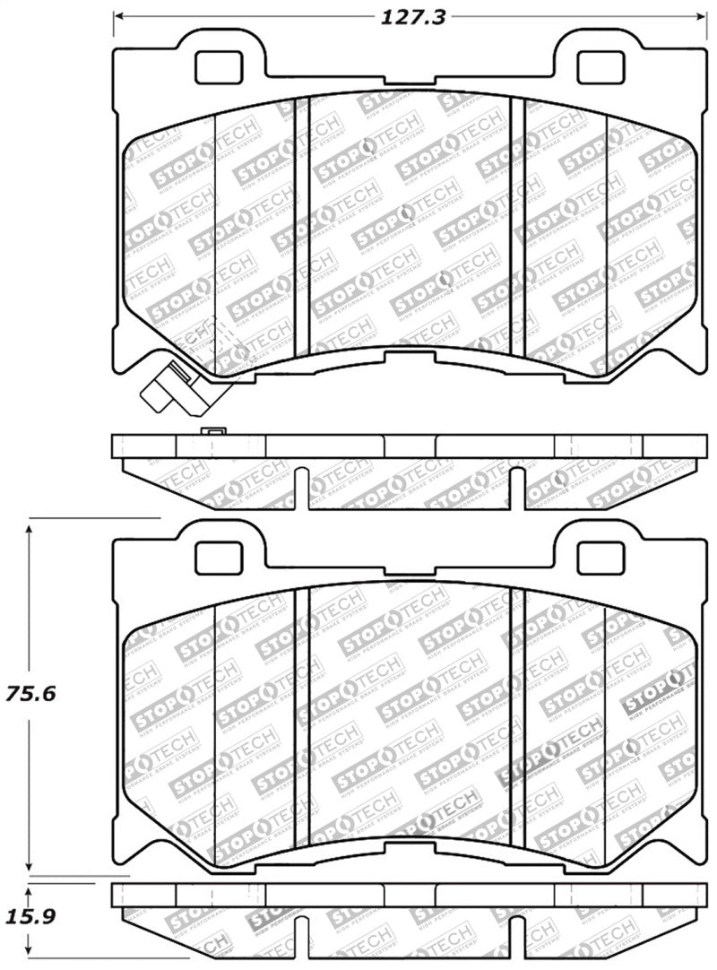 StopTech Performance 09-13 Infiniti FX35/FX37/FX45/FX50/08-13 G37 / 09-12 370Z Front Brake Pads