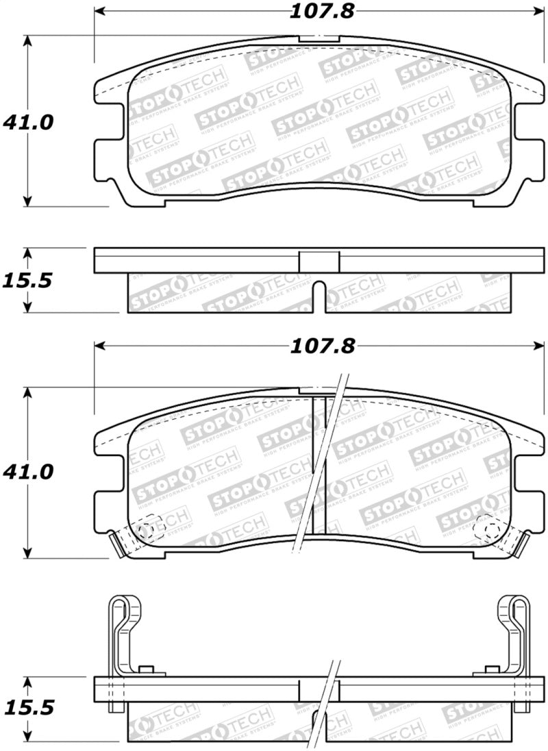 StopTech Street Brake Pads