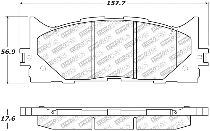 StopTech Street Select Brake Pads - Front