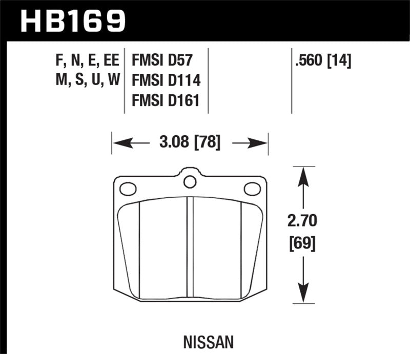 Hawk HP+ Street Brake Pads