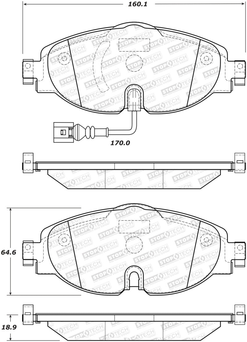 StopTech Street Brake Pads - Front