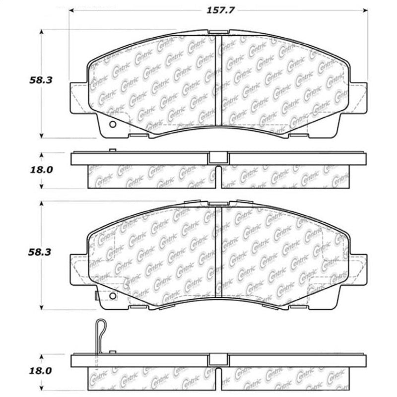 StopTech Street Touring 06-13 Honda Ridgeline / Acura TL Front Brake Pads