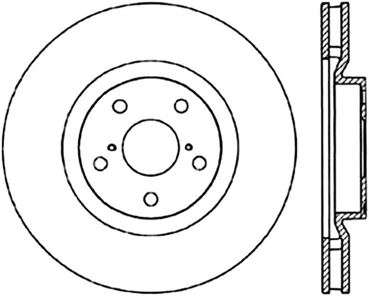 StopTech Power Slot 5/93-98 Supra Turbo Front Right SportStop CRYO Slotted Rotor