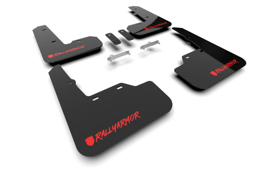 Rally Armor 22-25 Subaru WRX Black UR Mud Flap Altered Font Red Logo