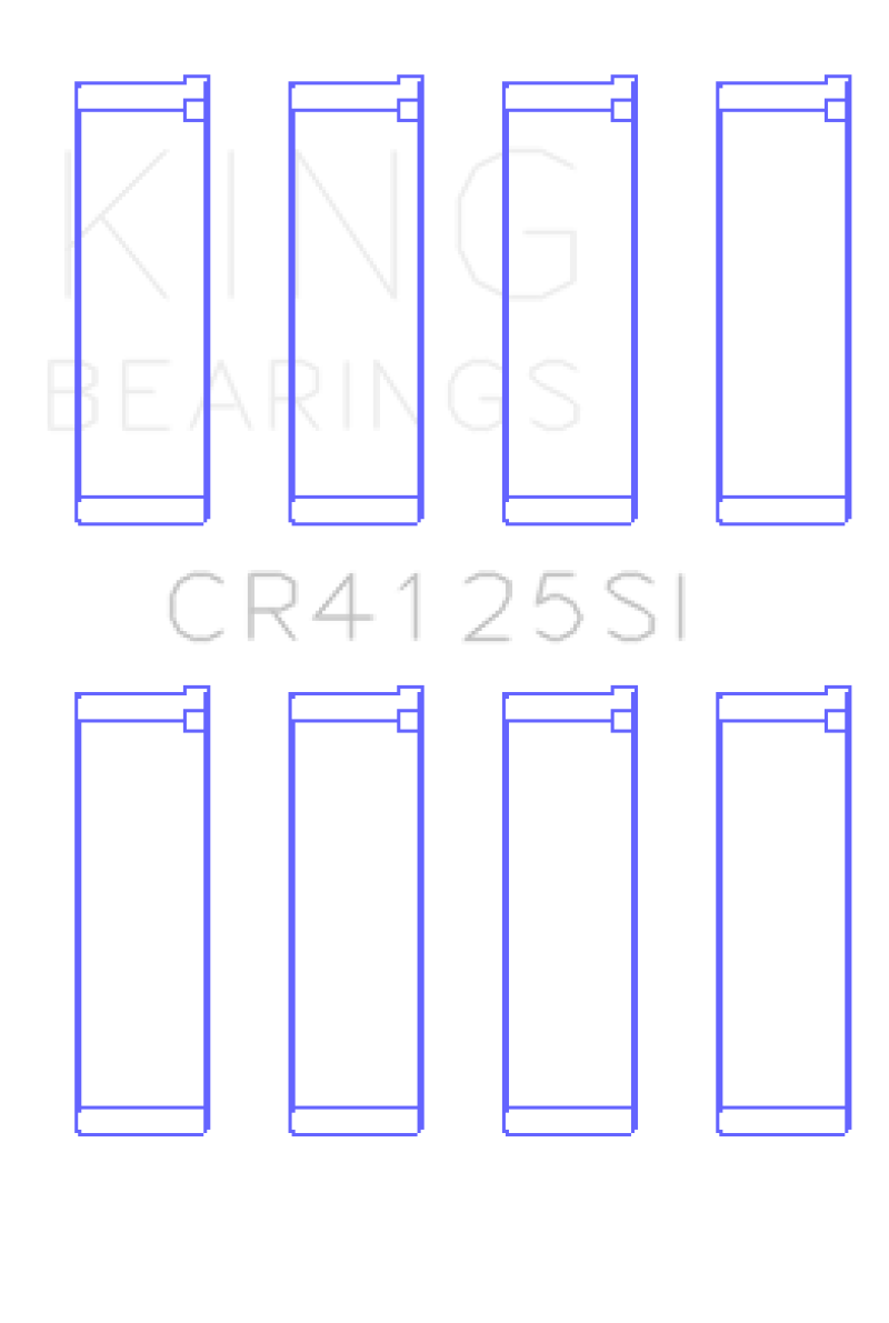 King Subaru EJ15/EJ16/EJ18/EJ20/EJ22/EJ25 (Size 0.5mm) Silicone Bi-Metal Alum Rod Bearing Set