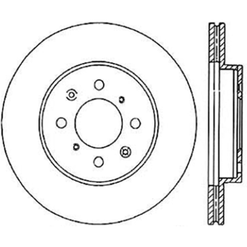 Stoptech Acura & Honda Civic/Del Sol Front CRYO-STOP Rotor