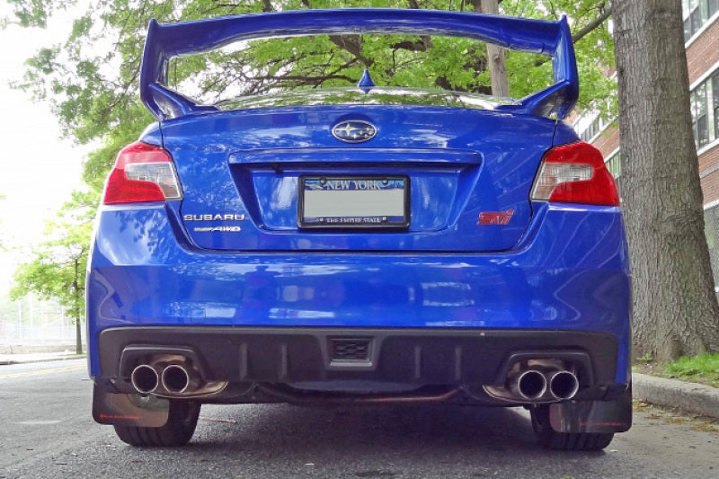 Rally Armor 15-21 Subaru WRX/STI Black UR Mud Flap w/Red Logo