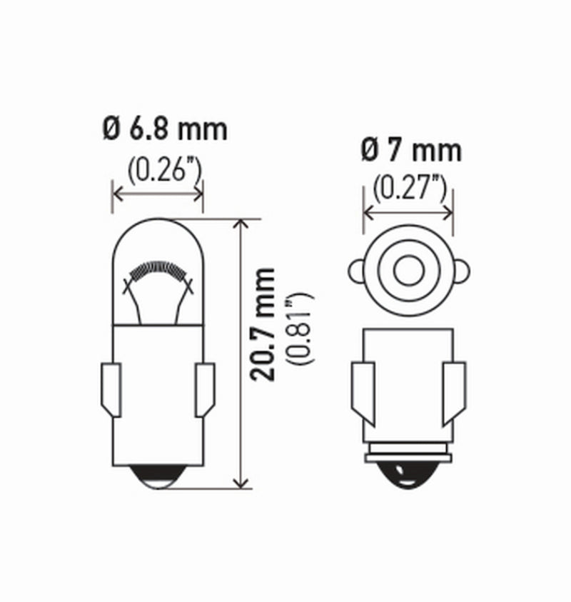 Hella Bulb 3898 12V 2W Ba7S T2 (2)