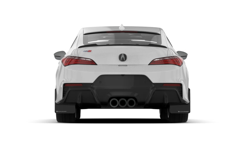 Rally Armor 23-24 Acura Integra A-Spec Black UR Mud Flap W/Red Logo (No Drilling Req.)