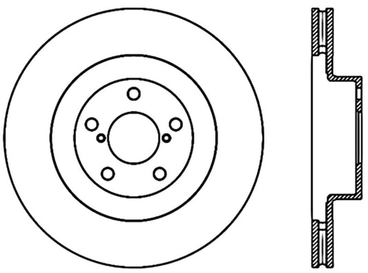 StopTech Power Slot 02-10 WRX CRYO Front Left Rotor *Special Order 3-6 weeks No Cancellations*