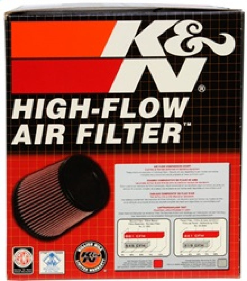 K&N Filter Universal Rubber Filter-Rd Tapered 3in Flange ID x 6in Base OD x 5in Top OD x 5.563in H