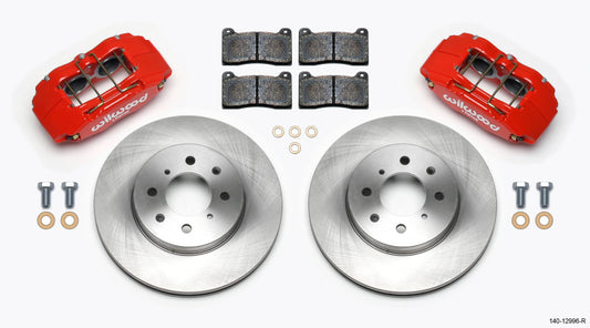 Wilwood DPHA Front Caliper & Rotor Kit Red Honda / Acura w/ 262mm OE Rotor