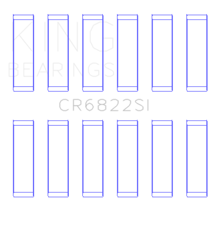 King Engine Bearings Chrysler 226 (3.7L) (Size +0.50mm) Connecting Rod Bearing Set