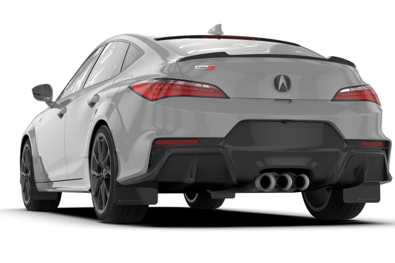 Rally Armor 23-24 Acura Integra A-Spec Black UR Mud Flap W/White Logo (No Drilling Req.)