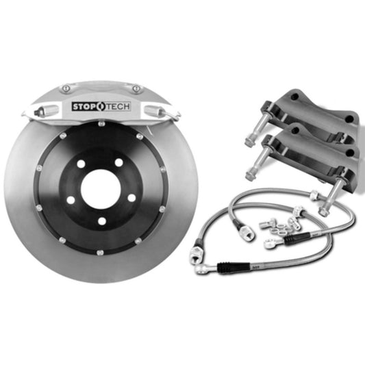 StopTech 96-98 Porsche Carrera BBK Rear Trophy Anodized ST-40 4-Piston 332x32mm Slotted Rotors