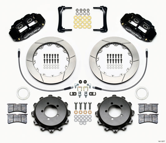 Wilwood Narrow Superlite 4R Rear Kit 12.88in 2008-2012 Subaru WRX w/Lines