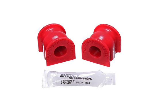 Energy Suspension 06-11 Honda Civic SI 17mm Rear Sway Bar Bushing Set - Red