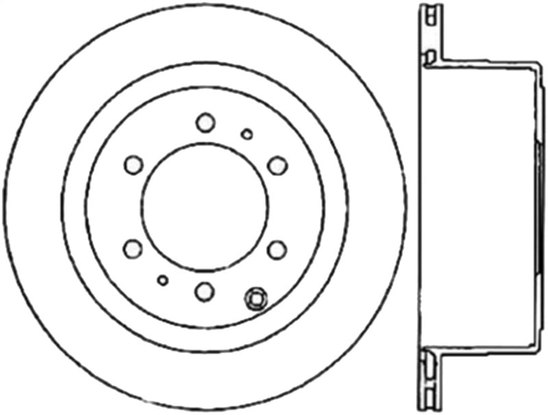 StopTech Slotted Cryo Sport Brake Rotor 93-97 Toyota Land Cruiser Left Rear