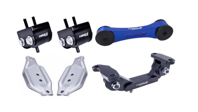 Torque Solution Engine/Trans/Blue Pitch Mount Kit w/ Mount Plates: 02-14 Subaru WRX / 04+ Subaru STi