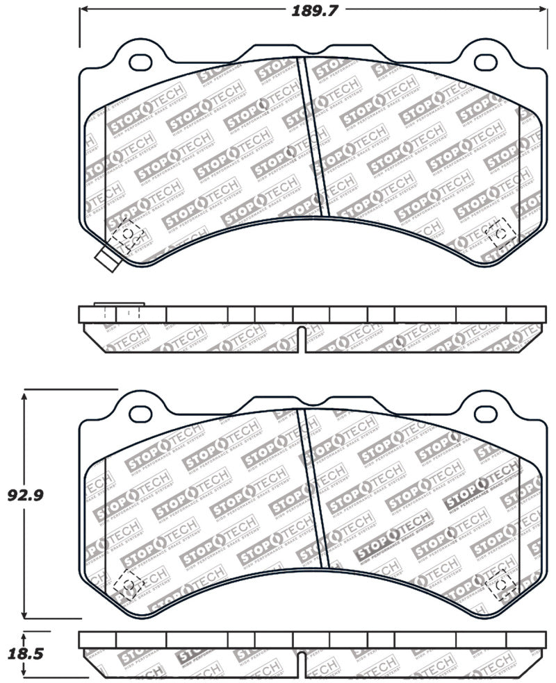 StopTech Performance Brake Pads