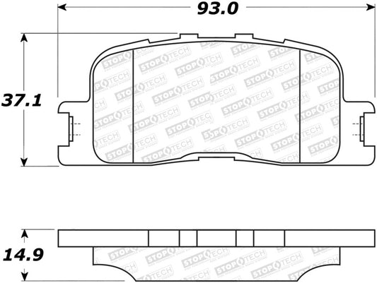 StopTech Street Select Brake Pads