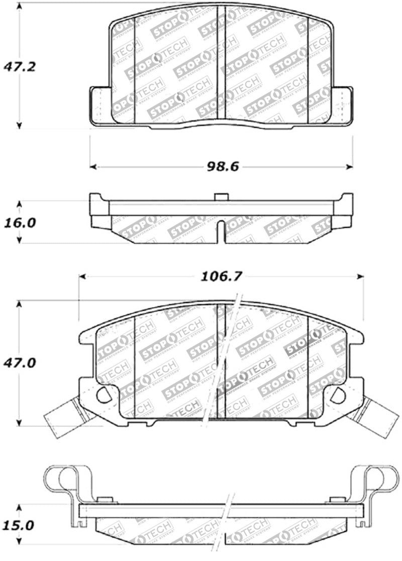 StopTech Street Touring Brake Pads