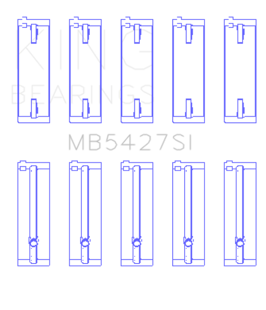 King Engine Bearings Honda L13A4/L15A (Size +0.50mm) Main Bearing Set