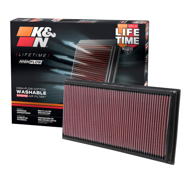 K&N 06-09 L.R. Range Rover / 02-10 VW Touareg / 02-09 Porche Cayenne Drop In Air Filter