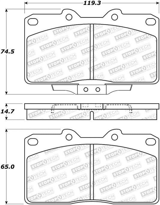 StopTech Street Brake Pads - Front