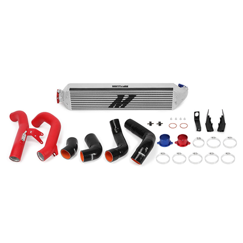 Mishimoto 2016+ Honda Civic 1.5T / 2017+ Honda Civic Si Silver Intercooler Kit w/Red Pipes