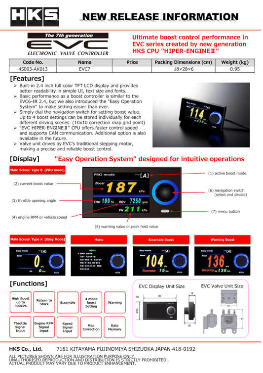 HKS EVC7-IR 2.4